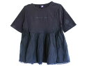 [アナスイミニ/ANNA SUI mini]150cm 半袖カットソー/半袖Tシャツ 紺 '22年製【中古】子供服 キッズ kids ジュニア 女の子 夏 tops 214042