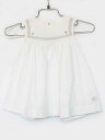 [プチバトー/PETIT BATEAU]67cm ジャンパースカート 白×グレー【中古】子供服 キッズ kids ベビー服 baby 女の子 春…