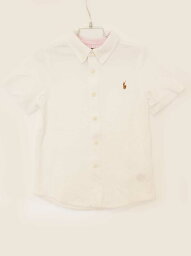 【夏物 新入荷!】[ラルフローレン/Ralph Lauren]100cm 半袖カットソーシャツ 白 フォーマル お受験 見学会 説明会 お稽古 スクール 通園 結婚式 発表会 謝恩会 冠婚葬祭【中古】子供服 キッズ kids 男の子 女の子 夏 tops 624042