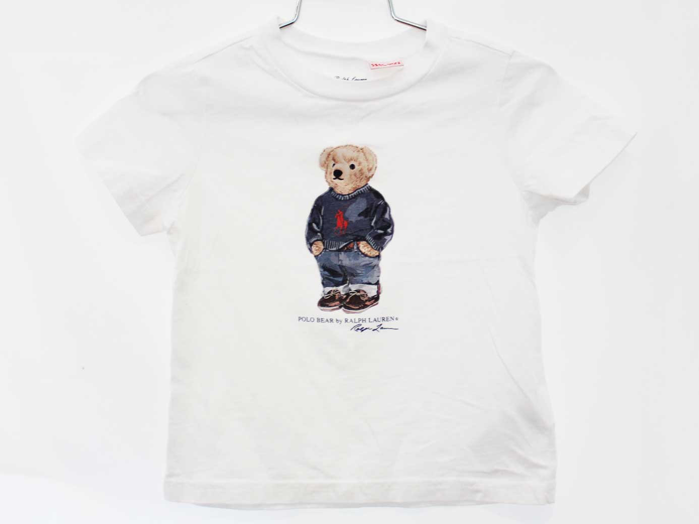 【夏物 新入荷!】[ラルフローレン/Ralph Lauren]85cm 半袖Tシャツ/半袖カットソー 白 ベア【中古】子供服 キッズ kids ベビー服 baby 男の子 夏 tops 135042