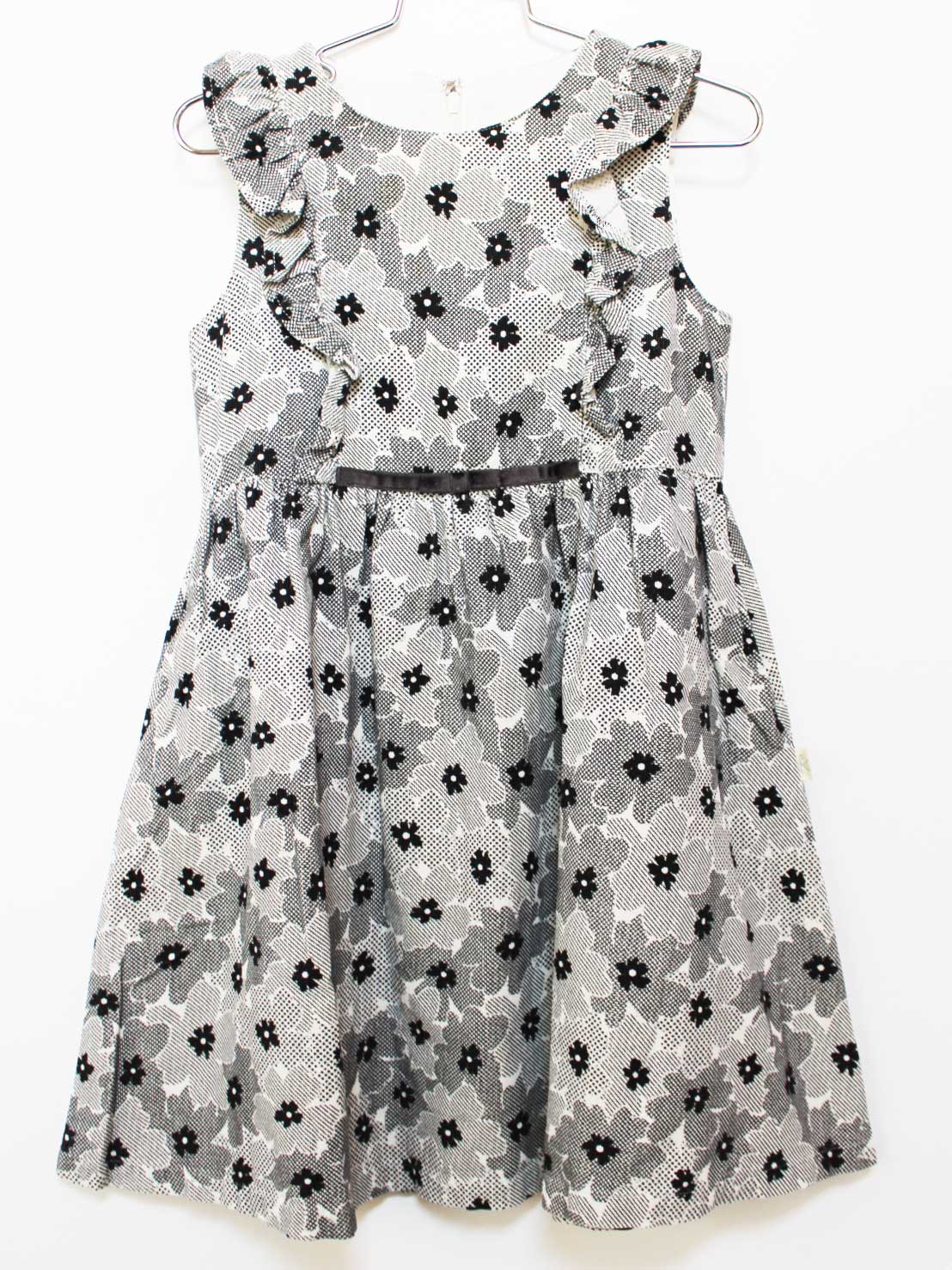 [組曲/KUMIKYOKU]120cm ジャンパースカート 白×黒【中古】子供服 キッズ kids 女の子 秋冬 onepi 528042