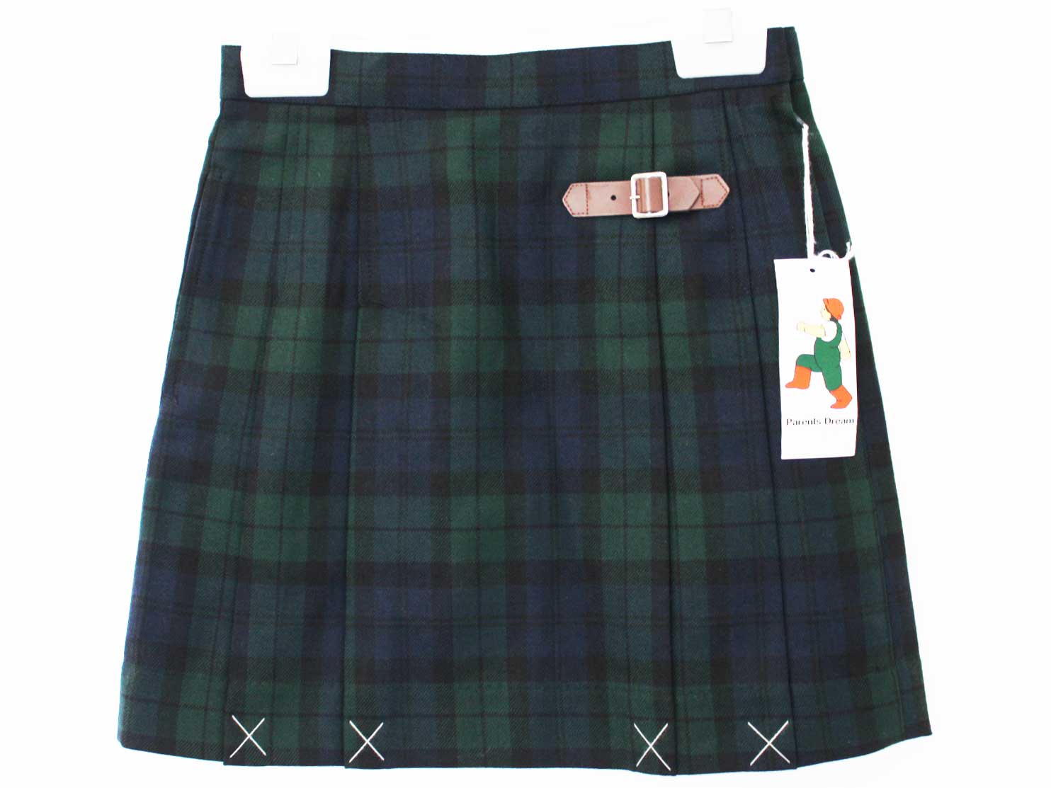 【値下げ!】新品 未使用品[ペアレンツドリーム/parents dream]110cm プリーツスカート 濃紺×深緑 フォーマル お受験 見学会 説明会 お稽古 お教室 通塾 通園 スクール 冠婚葬祭 子供服 キッズ kids 女の子 fml 826042