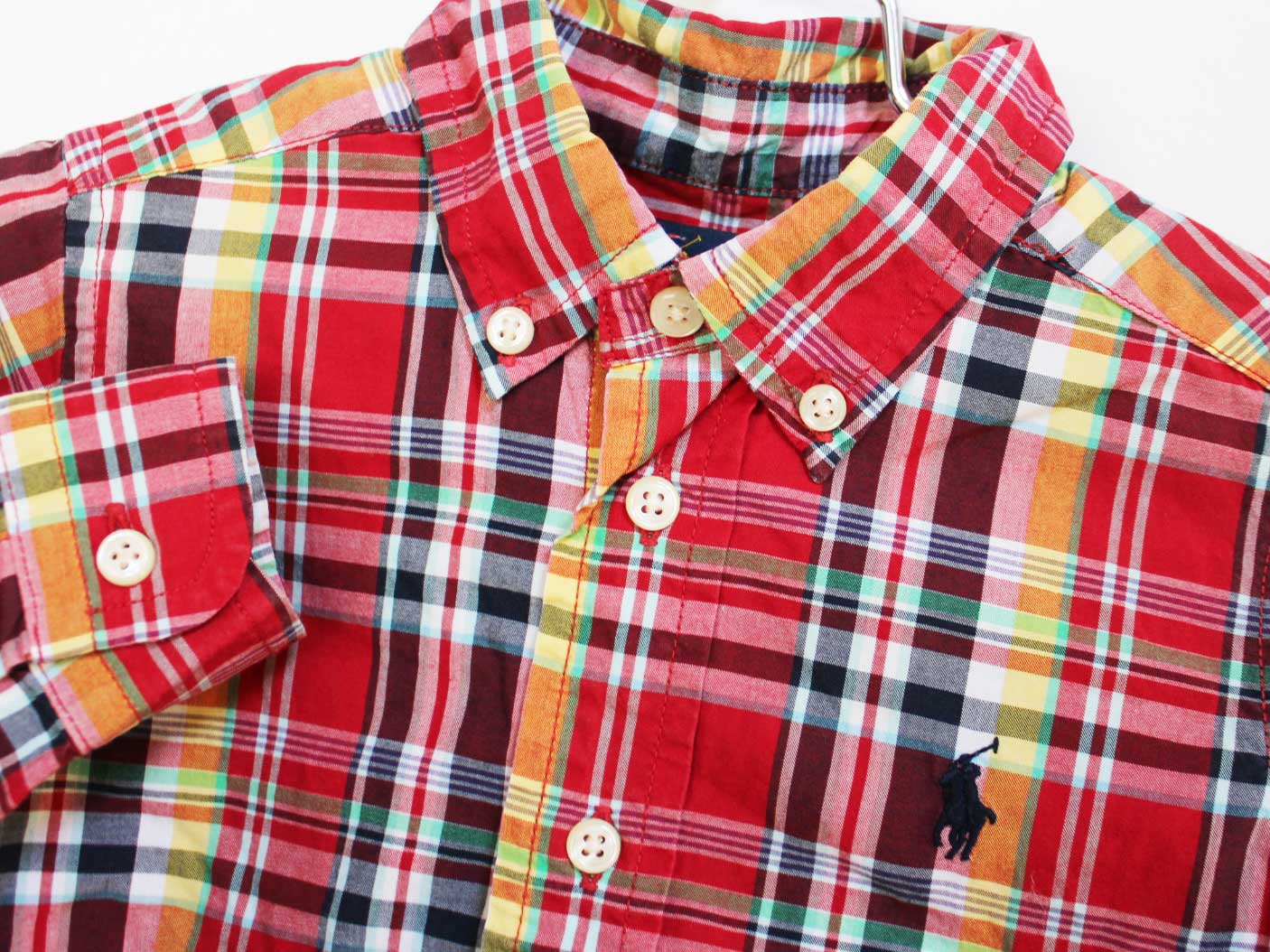 ���Ͳ���!��[���ե������/Ralph Lauren]80cm Ĺµ����� �ַϡ���šۻҶ��� ���å� kids �٥ӡ��� baby �ˤλ� �ս� tops 038042