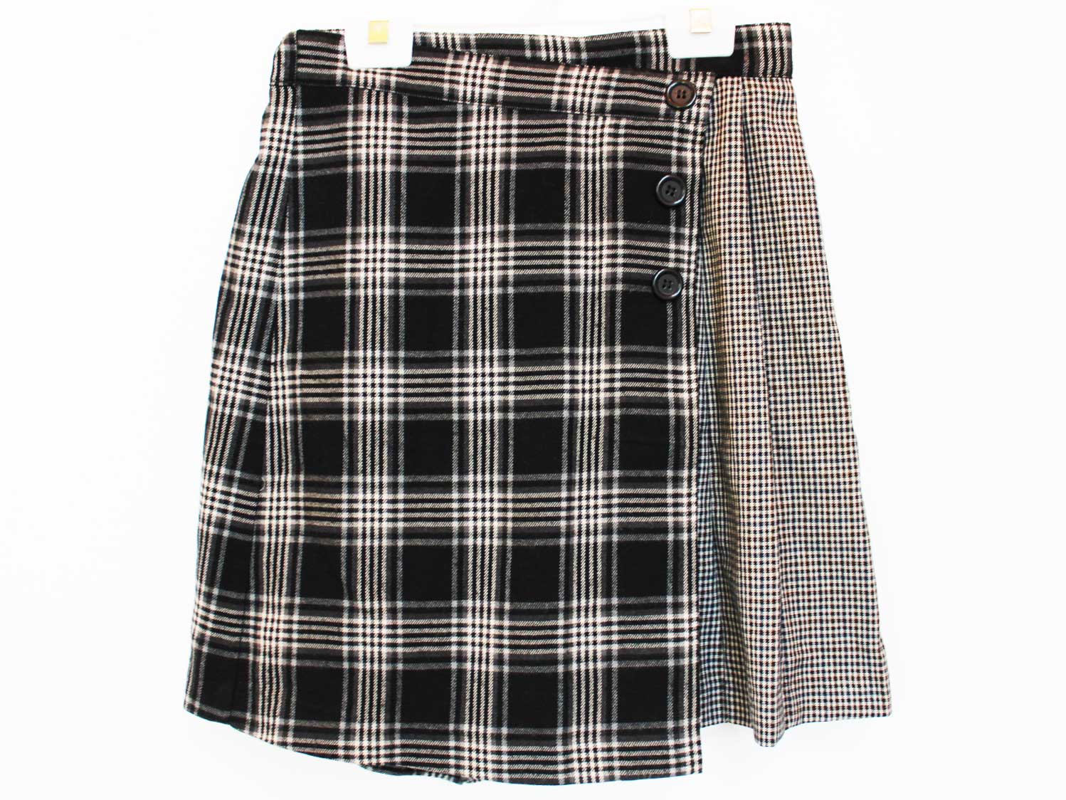 [ポンポネット/pom ponette]160cm キュロットスカート 黒×グレー系【中古】子供服 キッズ kids ジュニ..