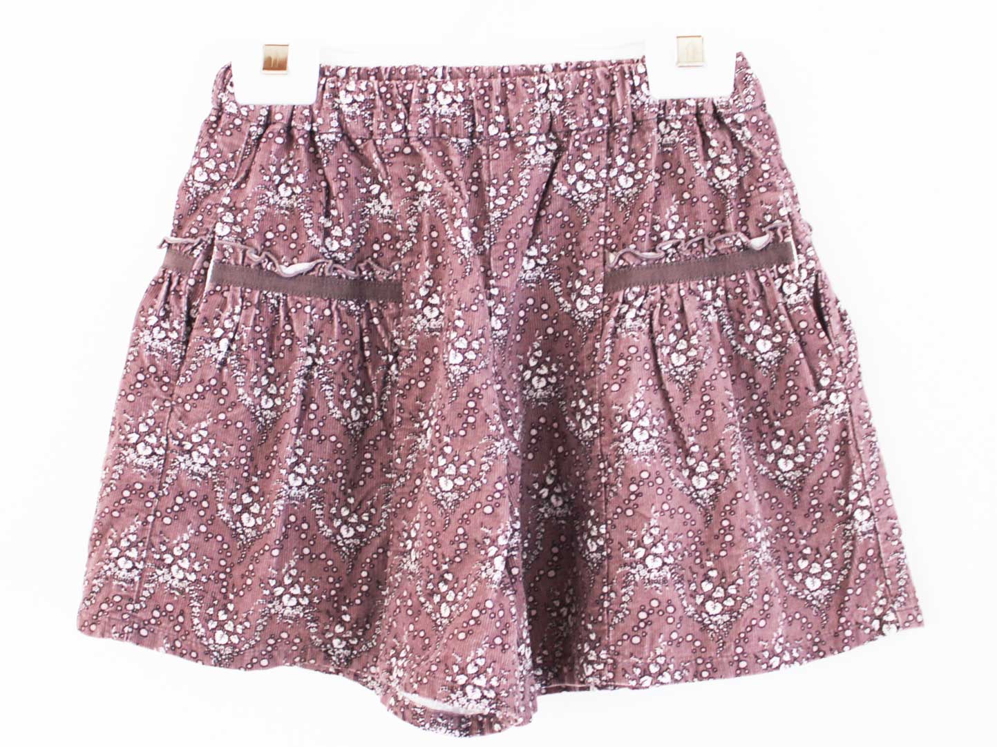 [ベベ/BeBe]110cm キュロットスカート 紫×白【中古】子供服 キッズ kids 女の子 秋冬 bottoms 100142