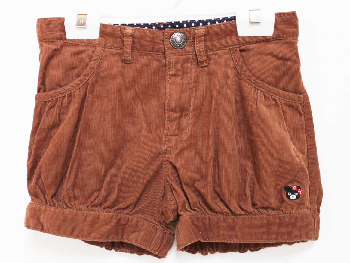 【値下げ!】[ダブルビー/DOUBLE.B]120cm ショートパンツ/ハーフパンツ/半ズボン/短パン 茶【中古】子供服 キッズ kids 女の子 秋冬 bottoms 510142