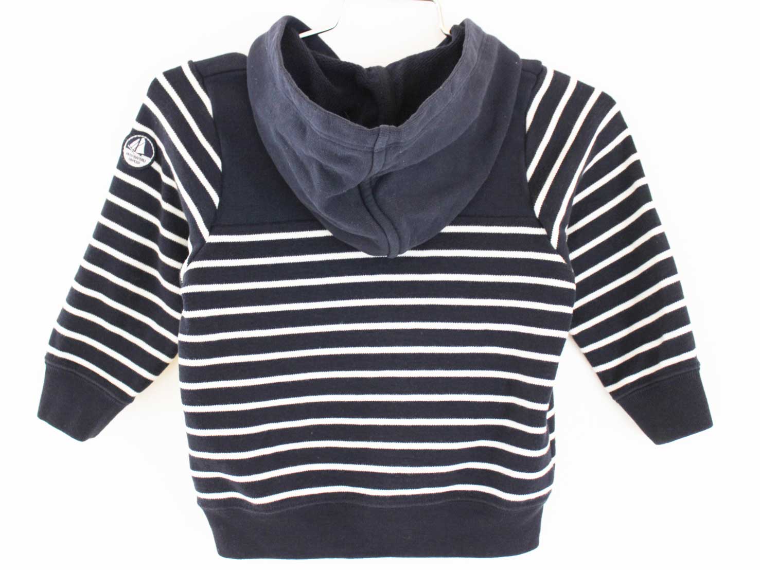 【SALE!】[プチバトー/PETIT BATEAU]81cm パーカー 紺×白【中古】子供服 キッズ ki...