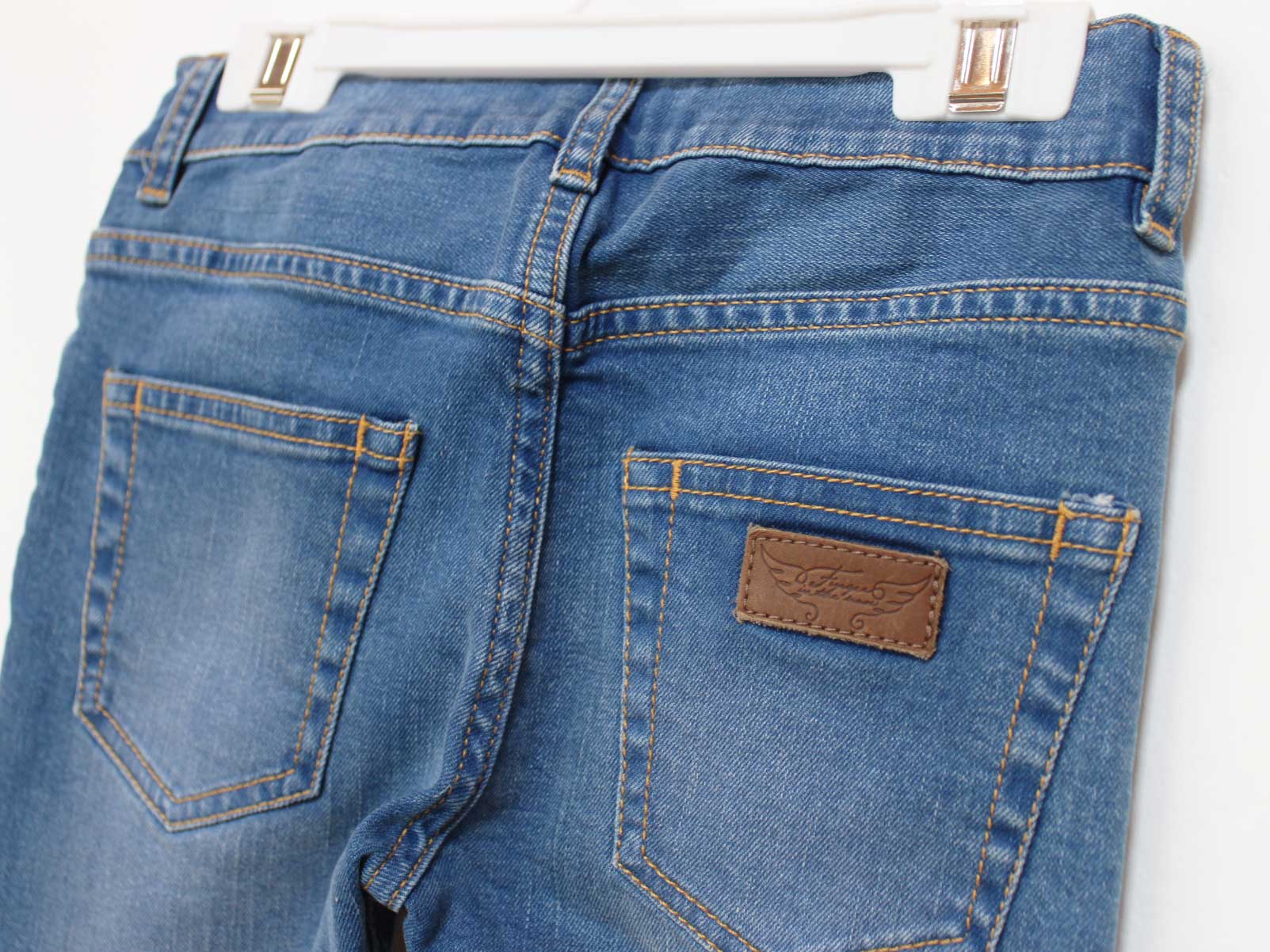 【値下げ!】[フィンガーインザノーズ/FINGER IN THE NOSE]120cm ジーンズ/デニムパンツ インディゴブルー【中古】子供服 キッズ kids 男の子 春夏秋冬 bottoms 220142