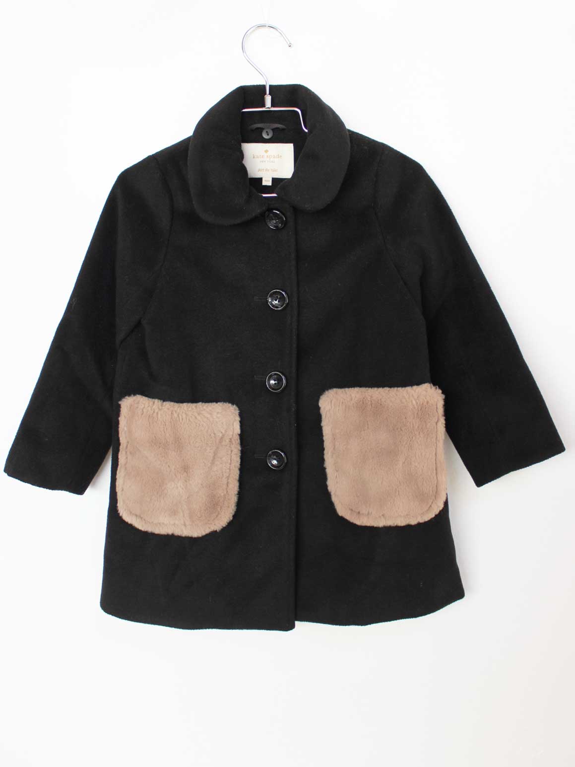 [ケイトスペードニューヨーク/kate spade new york kids]100cm コート/アウター 黒【中古】子供服 キッ..