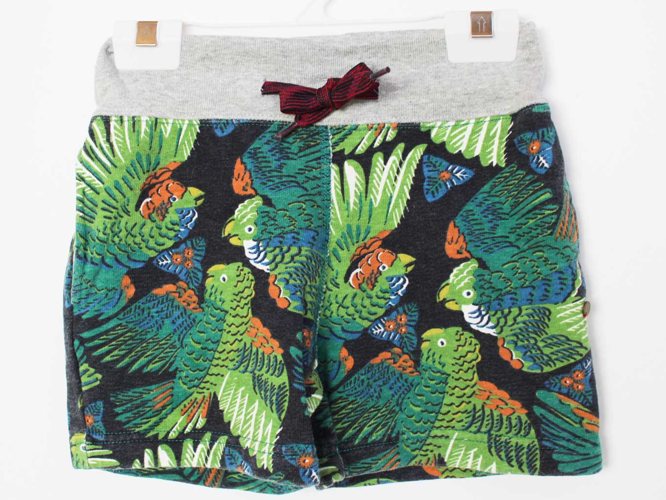 【SALE!】[ゴートゥーハリウッド/GotoHollywood]100cm ショートパンツ/ハーフパンツ/半ズボン/短パン ソフトブラック×グリーン系【中古】子供服 キッズ kids 男の子 春夏 bottoms 412052