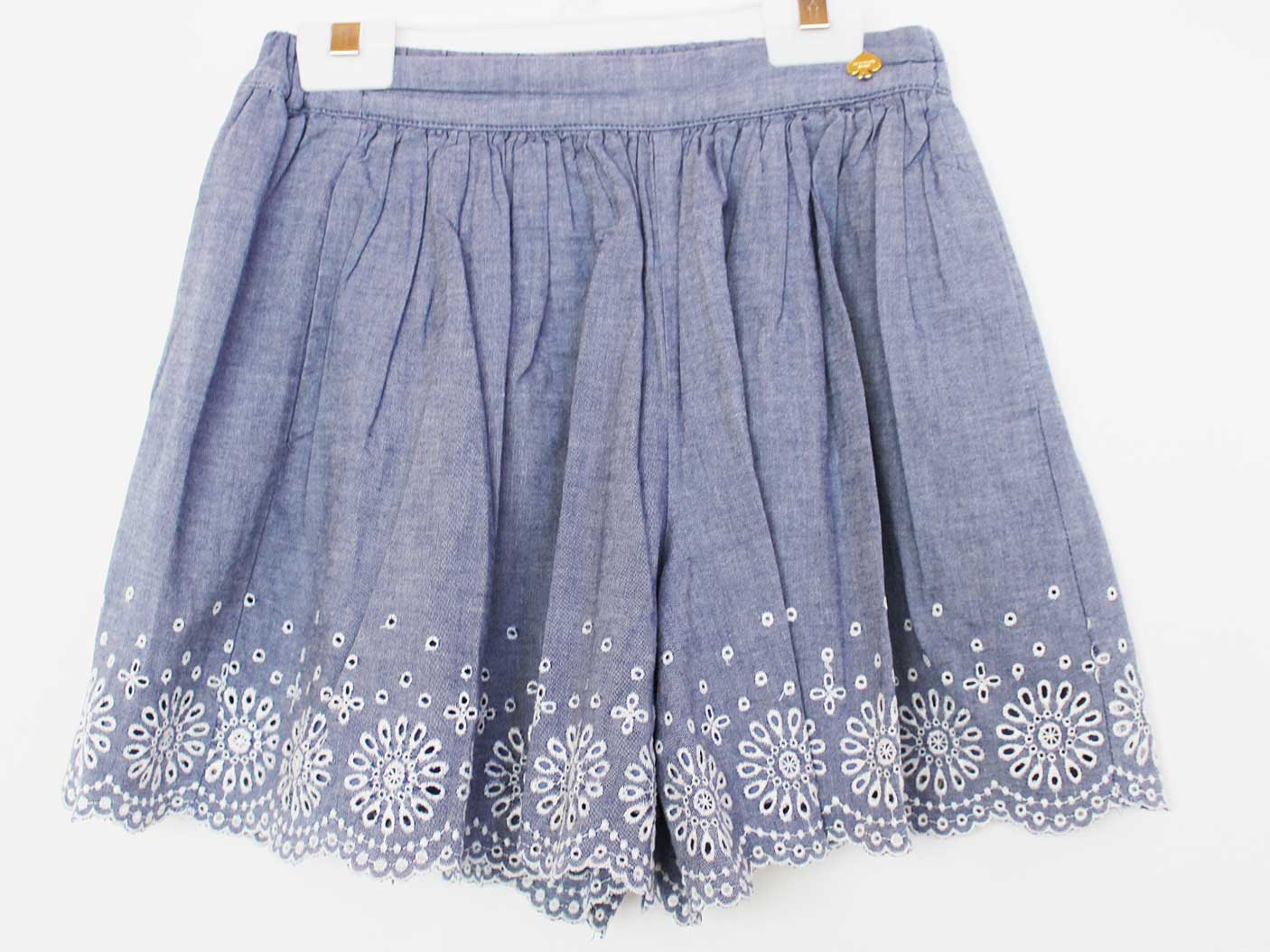 [ケイトスペードニューヨーク/kate spade new york kids]140cm キュロットスカート ブルー【中古】子供服 キッズ kids ジュニア 女の子 春夏 bottoms 412052