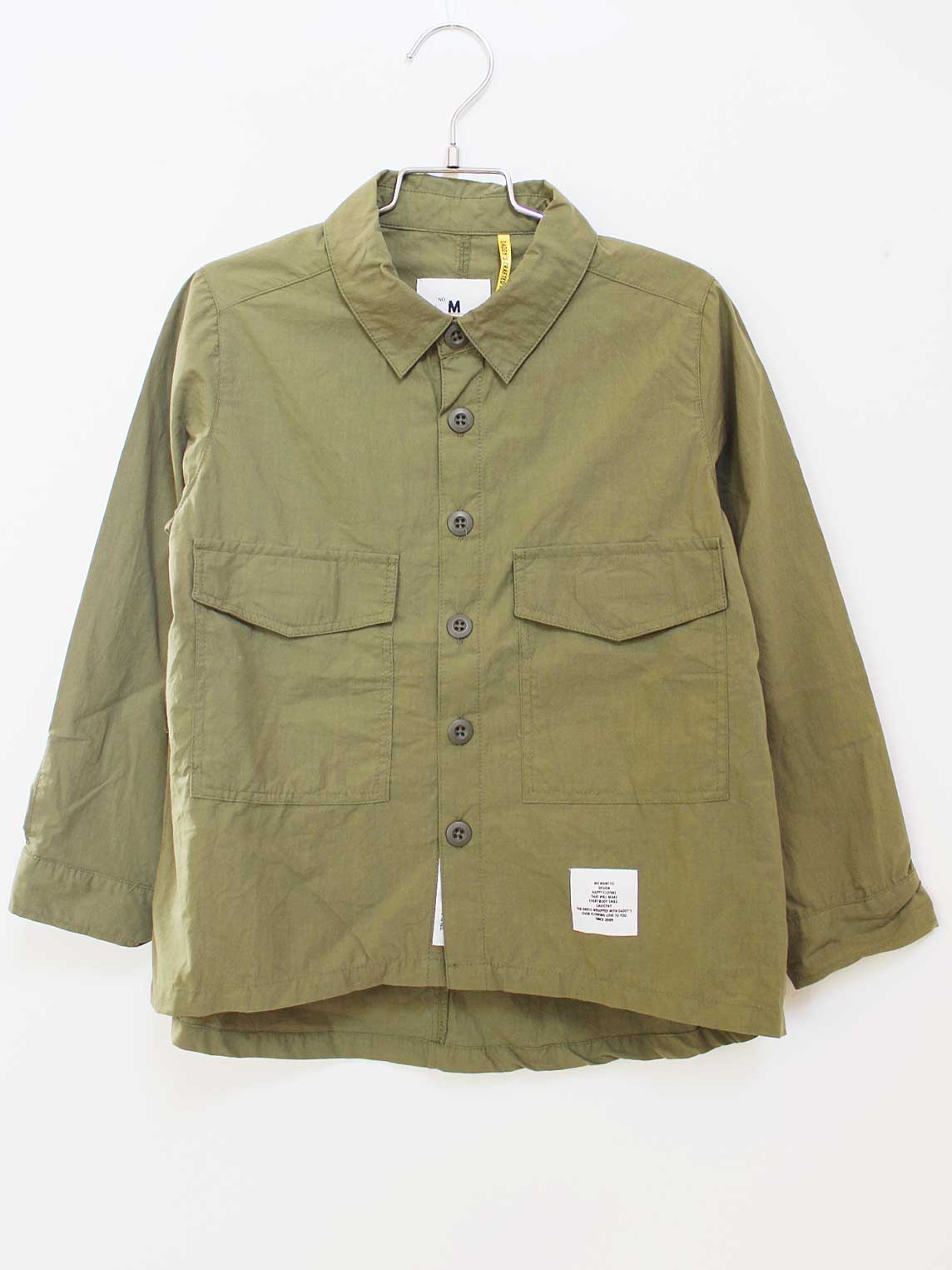 【値下げ!】[スムージー/SMOOTHY]110-120cm 長袖シャツ カーキ【中古】子供服 キッズ kids 男の子 春秋..