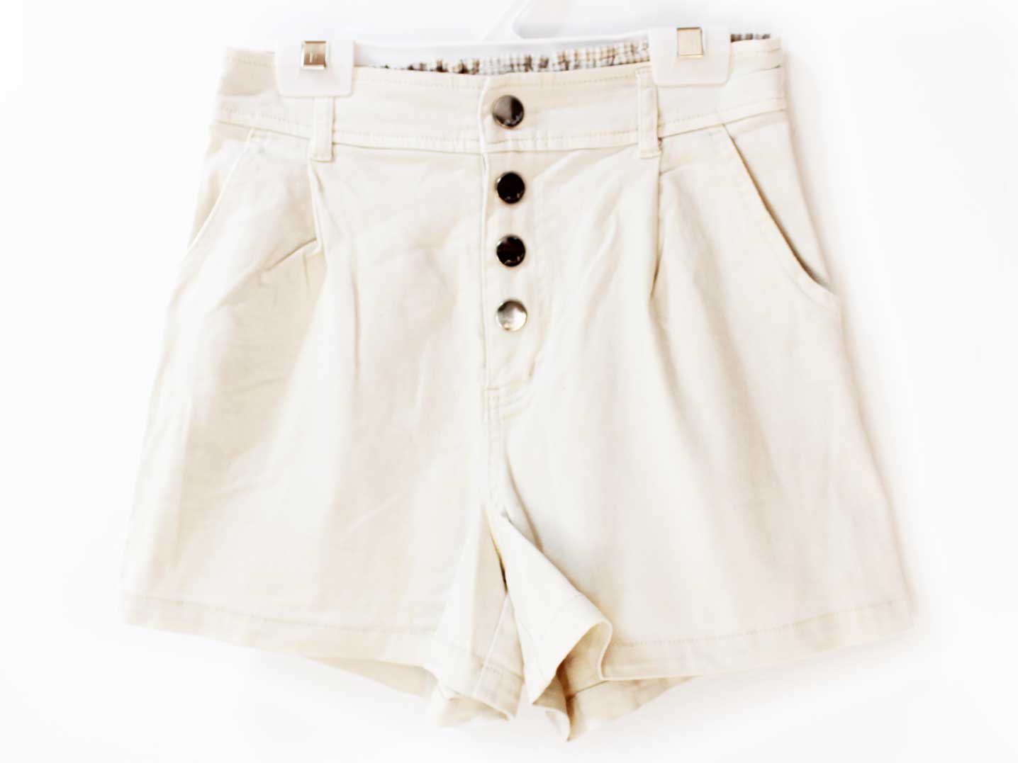 メゾピアノ/mezzo piano 140cm ショートパンツ/ハーフパンツ/半ズボン/短パン オフホワイト【中古】子供服 キッズ kids ジュニア 女の子 春夏 bottoms 822052