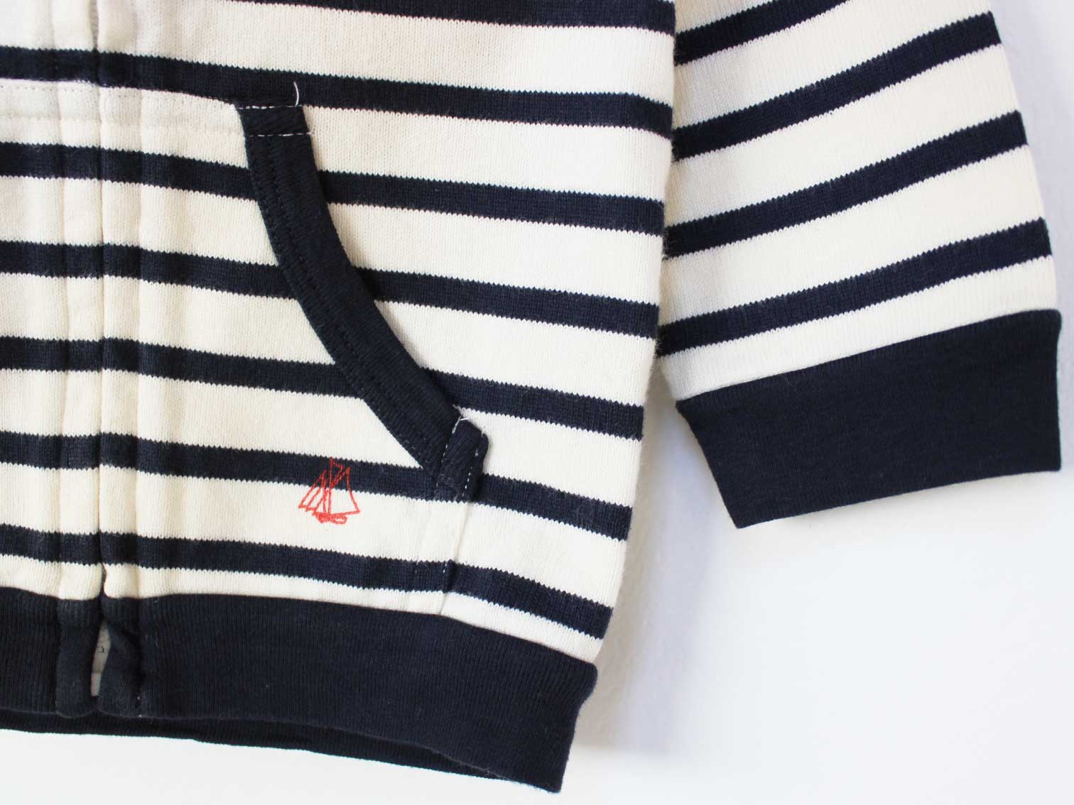���Ͳ���!��[�ץ��Хȡ�/PETIT BATEAU]74cm �ѡ����� ��ߺ�����šۻҶ��� ���å� kids �٥ӡ��� baby �ˤλ� ���λ� �ս� tops 122052