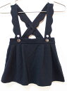 【SALE!】ジャカディ 吊り紐付きスカート 80cm-90cm キッズ 女の子 紺【中古】★