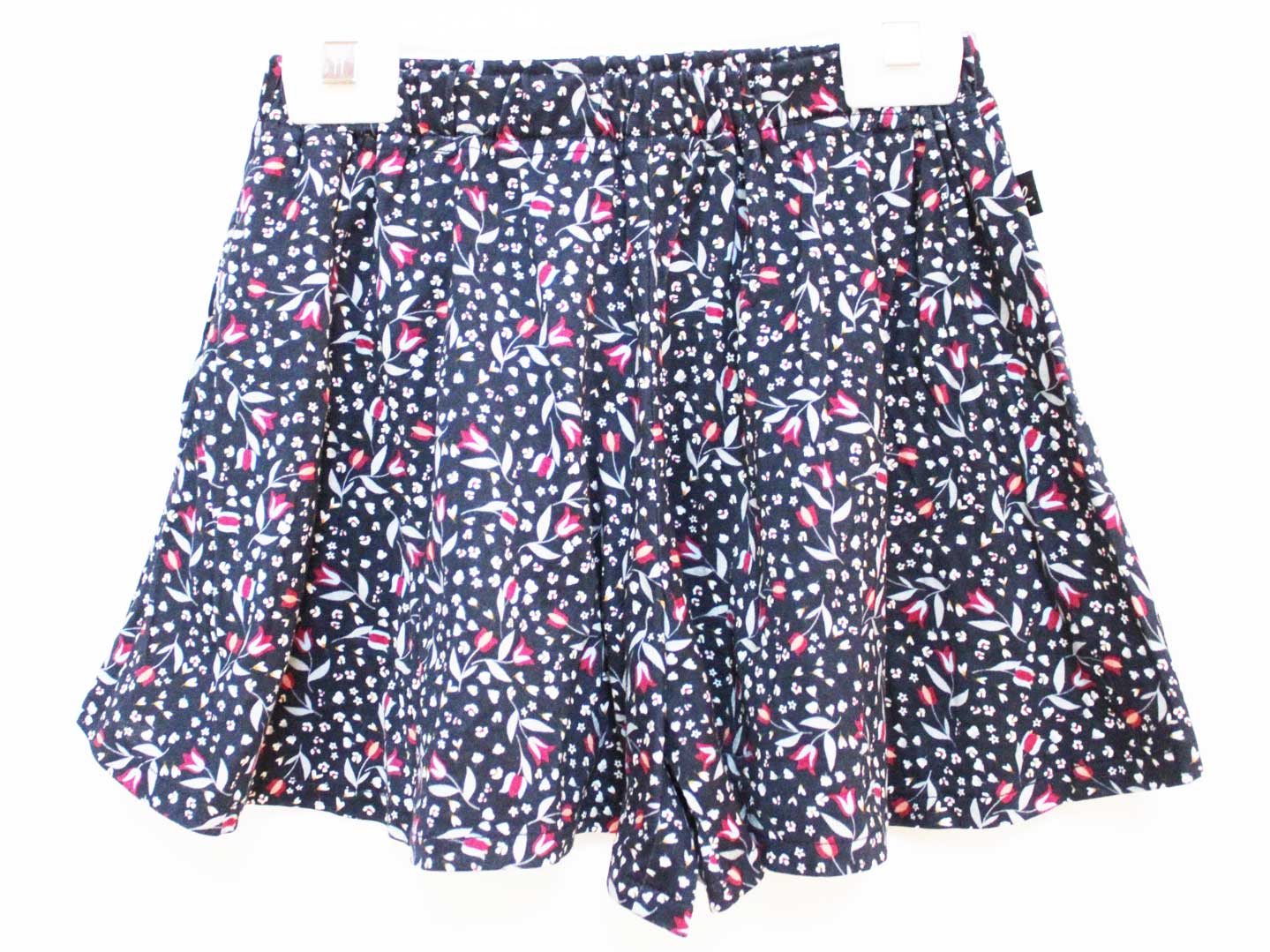 【値下げ!】アニエスベー キュロットスカート 115cm(6ans) キッズ 女の子 紺【中古】★