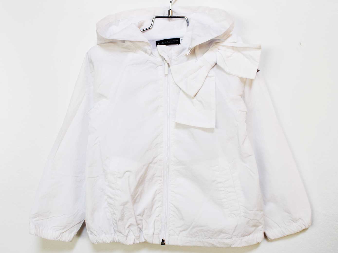 Nylon - ベベ ナイロンブルゾン 110cm キッズ 女児 白【中古】★