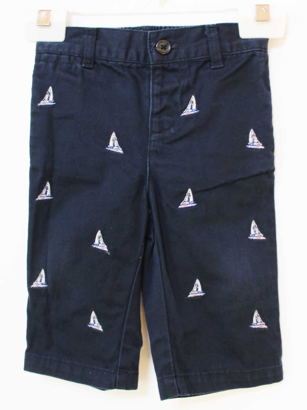 【値下げ!】ラルフローレン ロングパンツ 70cm キッズ 男児 紺【中古】★