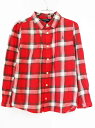 【夏SALE!】ラルフローレン 長袖シャツ 125cm キッズ 女児 赤×茶系【中古】★