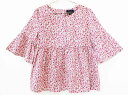 【夏SALE!】ラルフローレン 七分袖ブラウス 140cm キッズ 女児 ピンク×紫系【中古】★