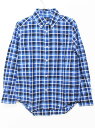 【夏SALE!】ラルフローレン 長袖シャツ 130cm キッズ 男児 ブルー×紺【中古】★