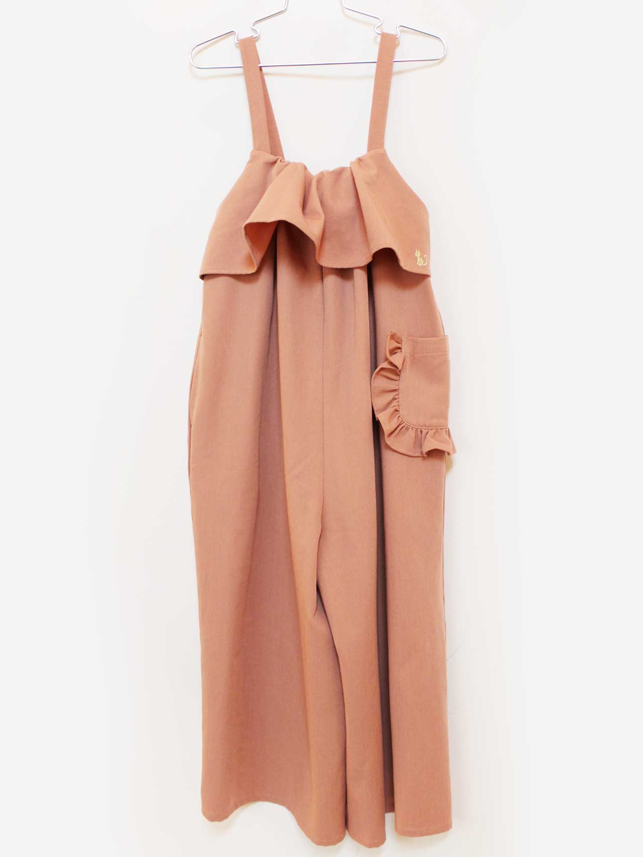 【値下げ!】ニノ サロペット 130cm キッズ 女児 ピンク【中古】★