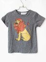 【夏SALE!】ミニロディーニ 半袖Tシャツ 104-110cm キッズ 男児 女児 グレー【中古】★