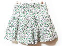 【夏SALE!】ベベ キュロットスカート 120cm キッズ 女児 白×緑【中古】★