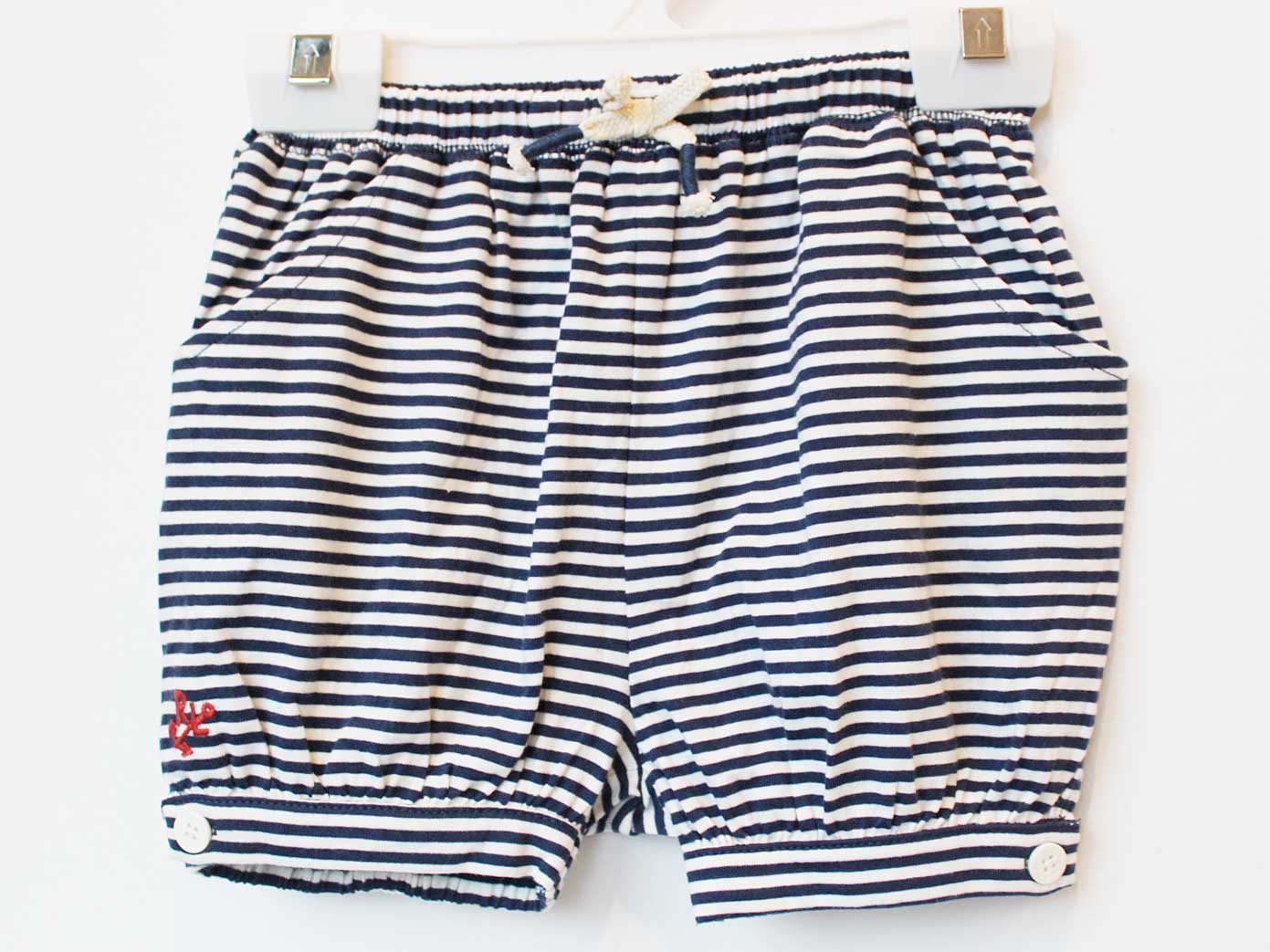 ラルフローレン ショートパンツ 85cm キッズ 女児 紺×白【中古】★