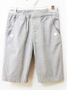 【夏SALE!】ベベ ハーフパンツ 110cm キッズ 男児 グレー×白【中古】★