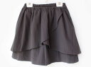 【夏SALE!】ベベ キュロットスカート 140cm キッズ 女児 こげ茶【中古】★
