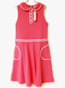 【夏SALE!】ジャカディ ノースリーブワンピース 152cm キッズ 女児 ピンク×白【新品 未使用品】★