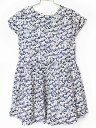 【夏SALE!】ジャカディ 半袖ワンピース 116cm キッズ 女児 白×紺【中古】★