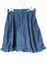 【夏SALE!】ポンポネット スカート 150cm キッズ 女児 インディゴブルー【中古】★