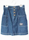 【夏SALE!】ポンポネット インナーパンツ有スカート 150cm キッズ 女児 インディゴブルー【中古】★
