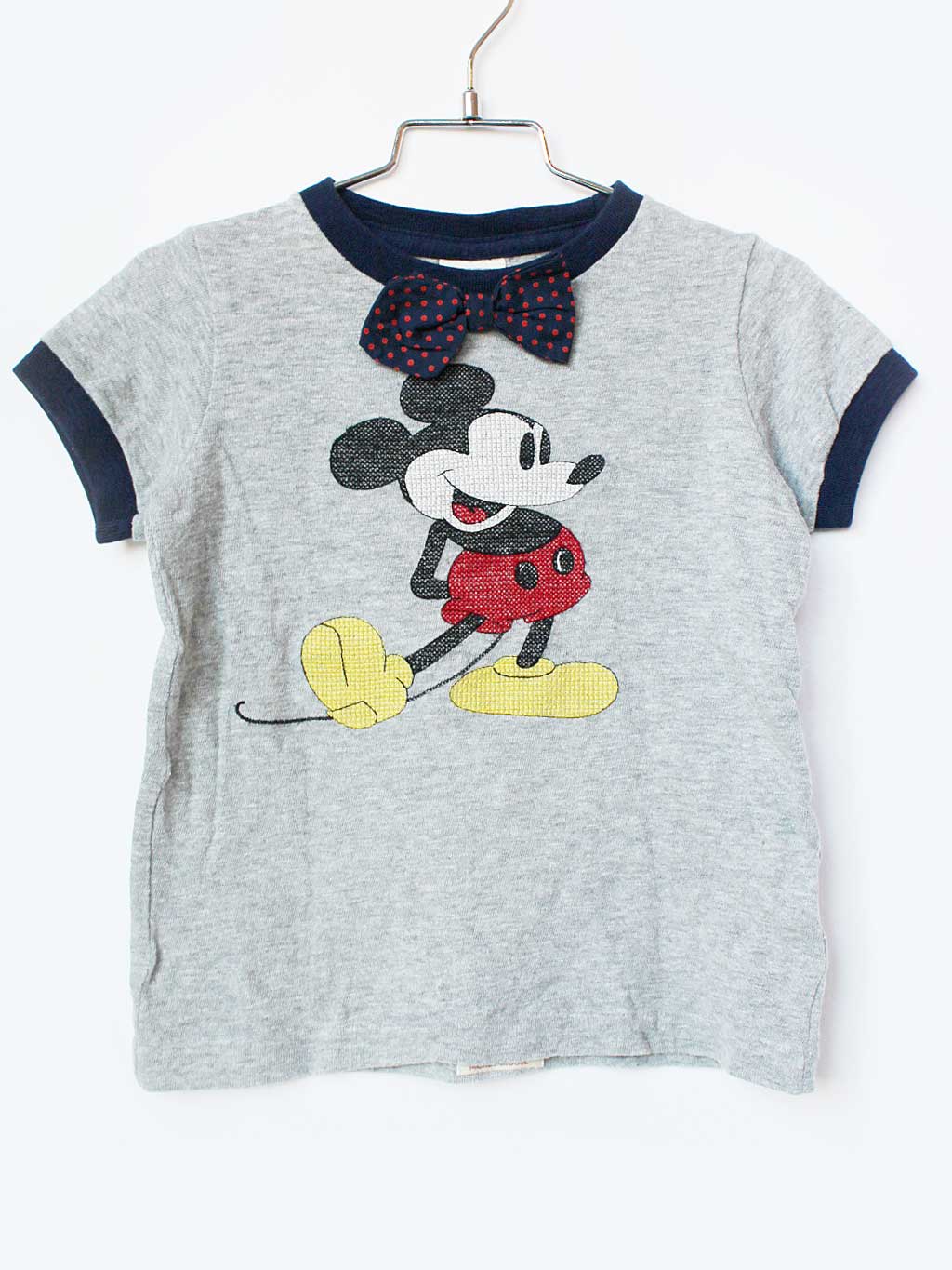 Rakuten - デニムダンガリー 半袖Tシャツ 110cm キッズ 女児 グレー【中古】★
