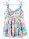 【夏SALE!】フェフェ ノースリーブチュニック 110cm キッズ 女児 紫×マルチカラー【中古】★