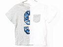 【夏SALE!】ステラ マッカートニー 半袖Tシャツ 104cm キッズ 男児 グレー×白【中古】★