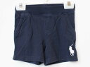 【夏SALE!】ラルフローレン ハーフパンツ 90cm キッズ 男児 紺【中古】★