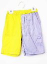 【夏SALE!】こどもビームス ハーフパンツ 130cm キッズ 男児 黄色×紫【中古】★