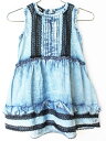 【夏SALE!】ディーゼル ノースリーブワンピース 80cm キッズ 女児 ブルー【中古】★