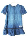 【夏SALE!】ディーゼル 半袖ワンピース 90cm キッズ 女児 インディゴブルー【中古】★