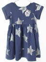 【夏SALE!】アナスイミニ 半袖ワンピース 100cm キッズ 女児 紺【中古】★
