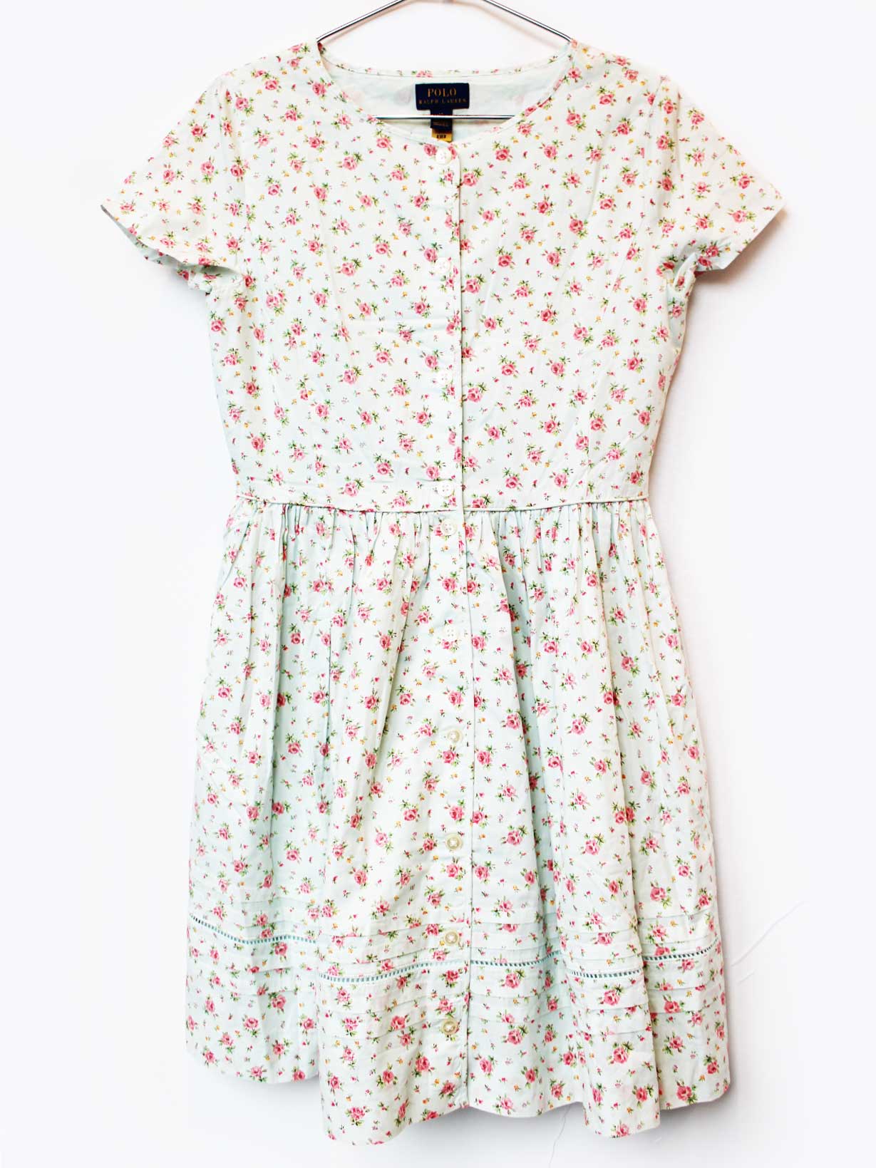 Short Sleeves - ラルフローレン 半袖ワンピース 150cm キッズ 女児 ブルー【中古】★