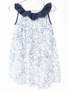 【夏SALE!】イル グッフォ ノースリーブワンピース 102cm キッズ 女児 白×紺【中古】★