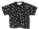 【夏SALE!】アニエスベー 半袖Tシャツ 70-80cm キッズ 男児 女児 黒×白【中古】★