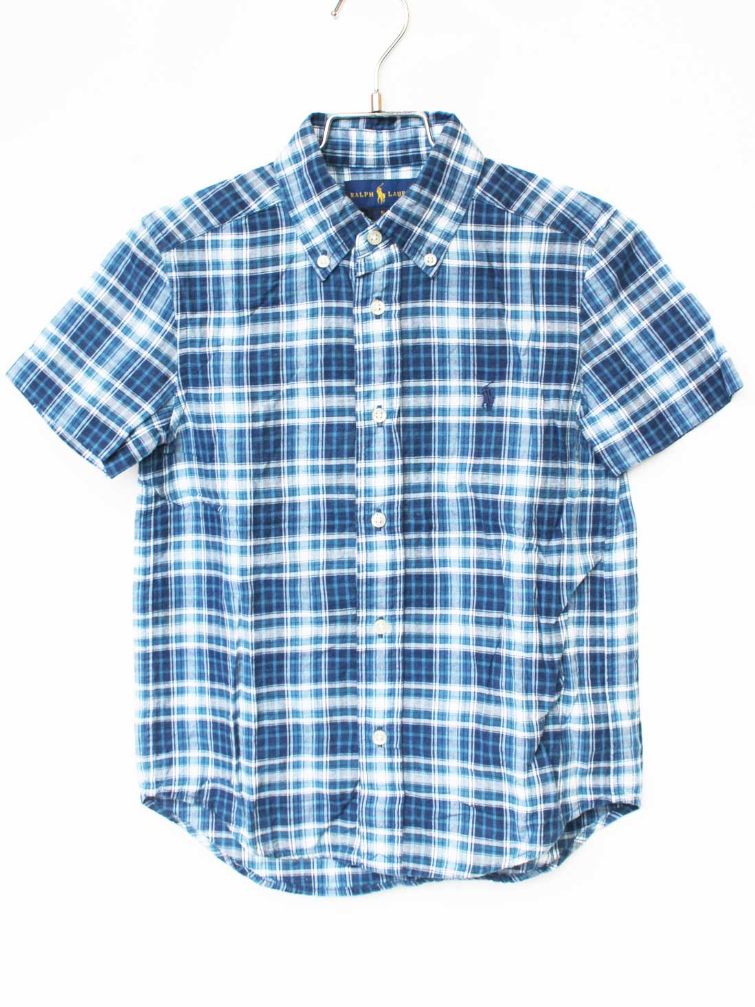 Rakuten - ラルフローレン 半袖シャツ 115cm キッズ 男児 ブルー【中古】★