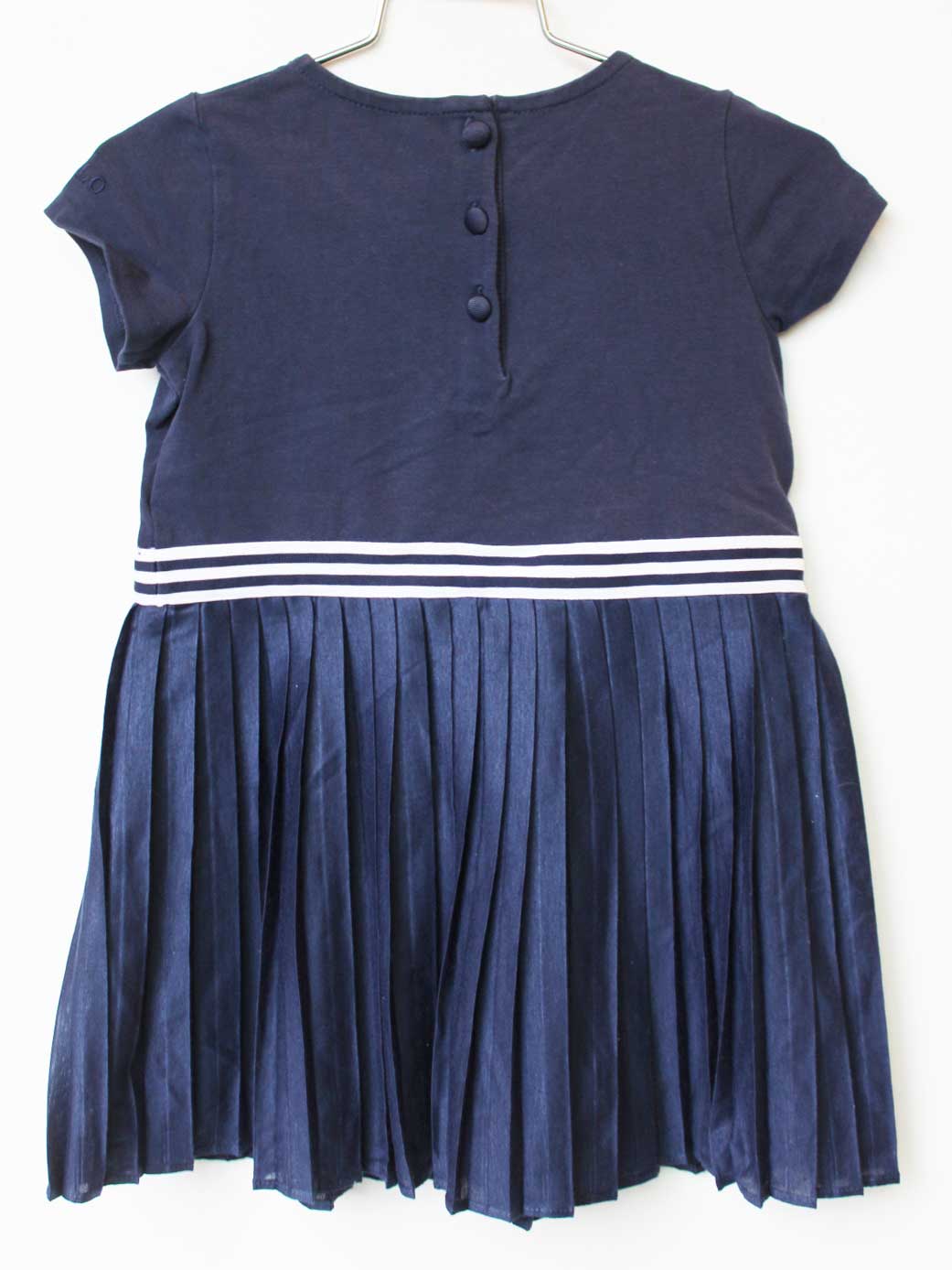 【SALE!】ラルフローレン 半袖ワンピース 90cm キッズ 女児 紺【中古】★