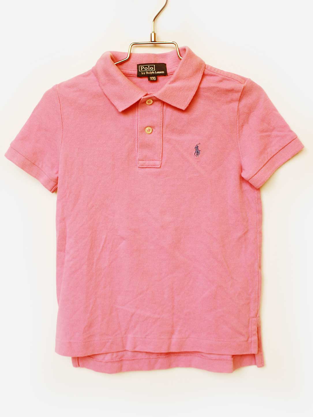 Short Sleeves - ラルフローレン 半袖ポロシャツ 100cm キッズ 男児 ピンク【中古】★