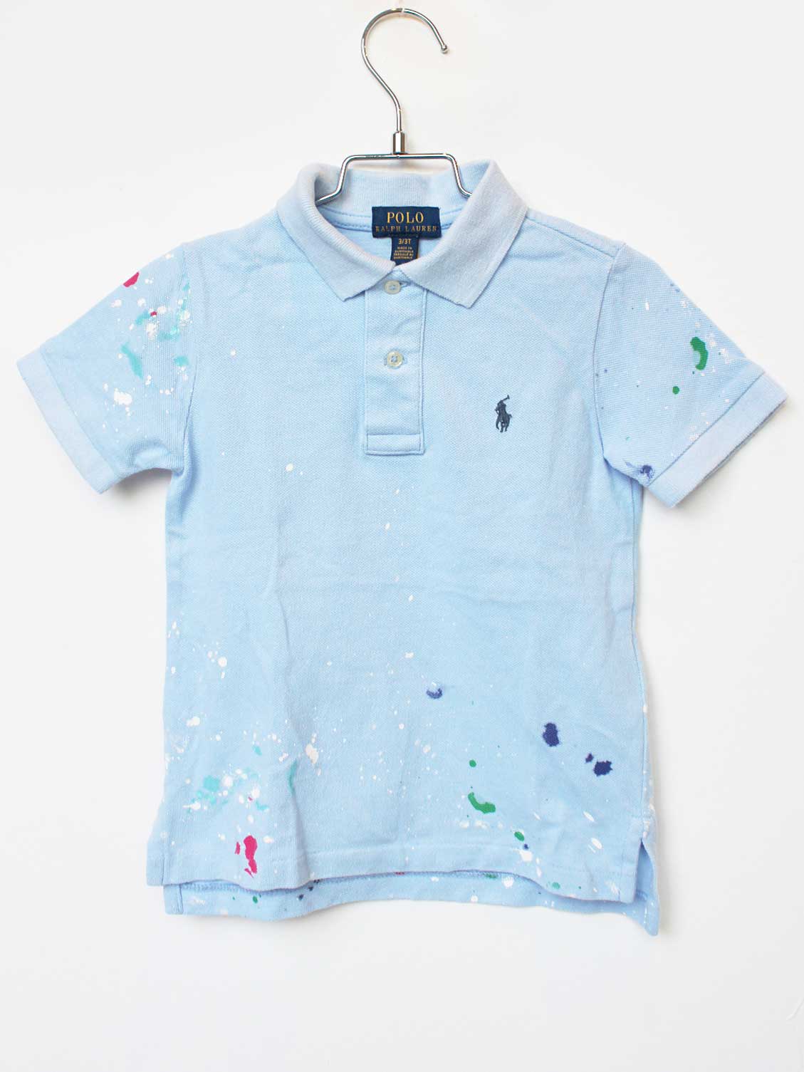 Short Sleeves - ラルフローレン 半袖ポロシャツ 100cm キッズ 男児 ブルー【中古】★